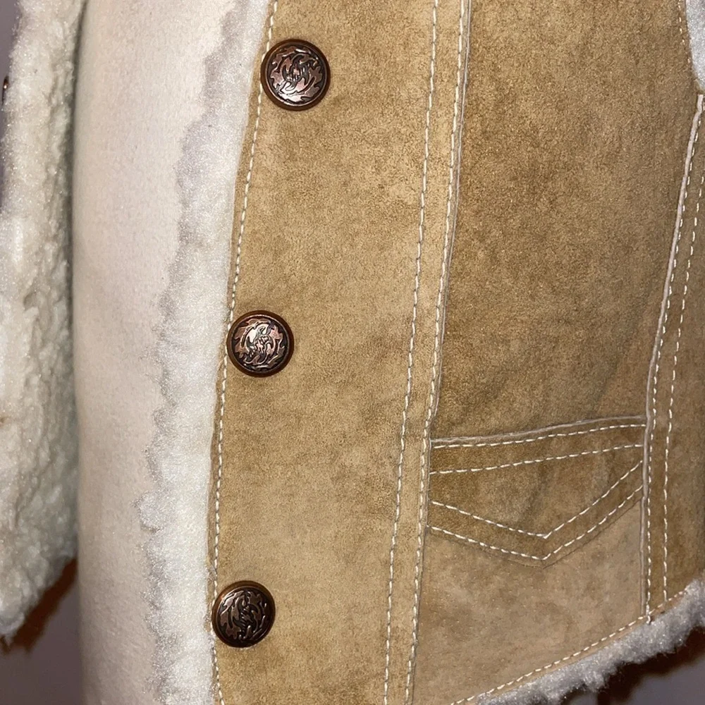 Sherpa Vest Vest Suede Vest Shearling Vest Photo Prop Family Photos Western